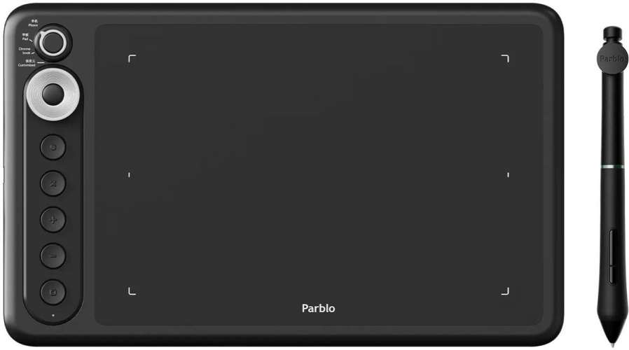 Графический планшет PARBLO Intangbo X7 A5,  черный [intangbo x7 black]